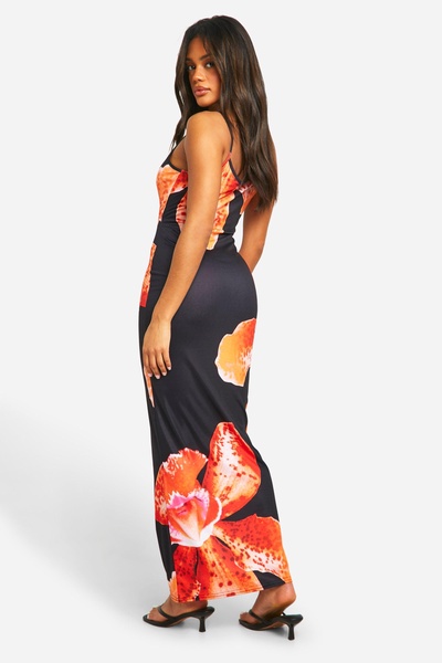 Floral Strappy Maxi Dress