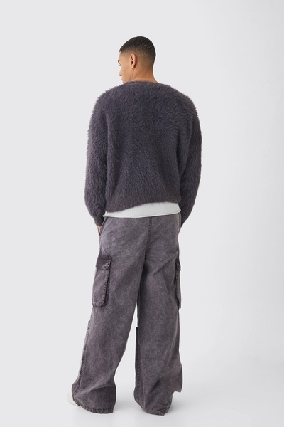 Oversized Boxy Super Fluffy Knitted Sweater