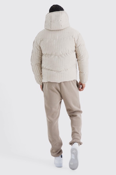 Pleated Puffer With Hood