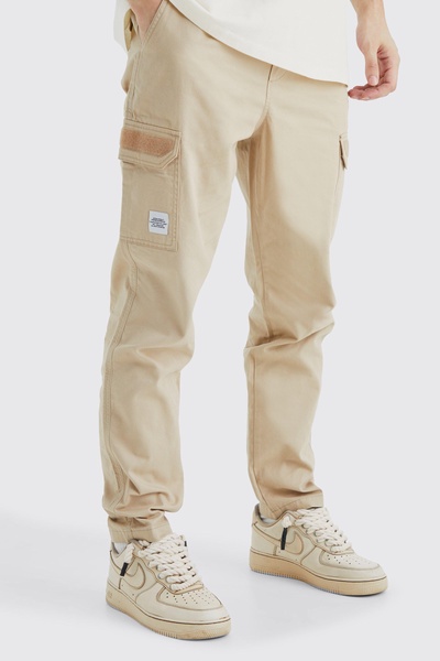 Tall Elastic Comfort Felt Detail Cargo Pants