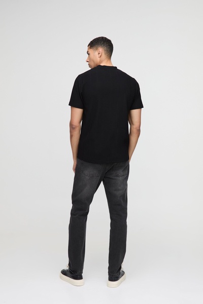 Slim Fit Wide Structured Rib T-Shirt
