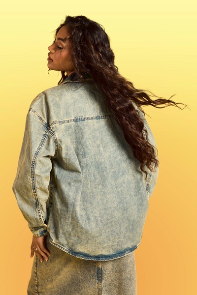 Vintage Tint Oversized Denim Shirt