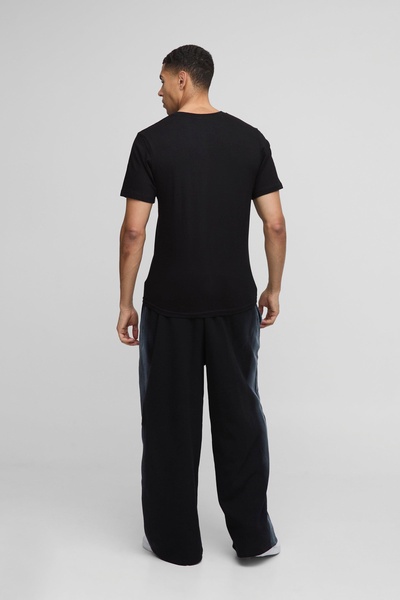 Wide Leg Washed Seam Sweatpants