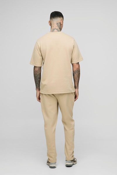 Tall Relaxed Tapered Interlock Pintuck Sweatpants