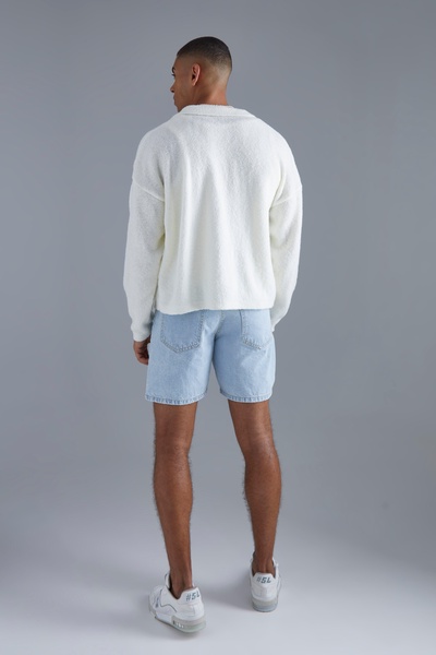 Boxy Fit Brushed Knit Shirt