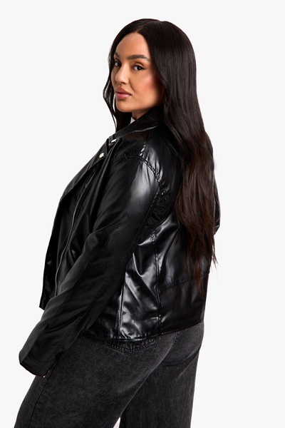 Plus Pu Moto Jacket