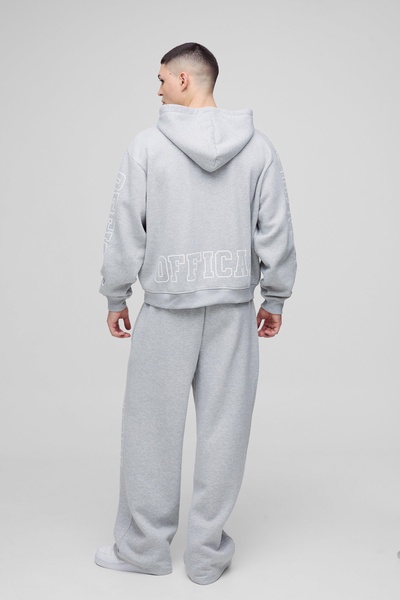 Oversized Boxy Official Zip Through Hooded Tracksuit