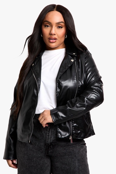 Plus Pu Moto Jacket