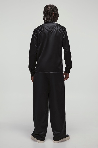 Long Sleeve Satin Regular Shirt