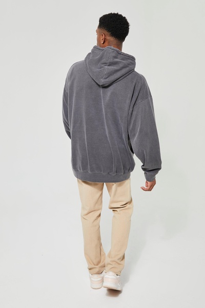 Oversized Nirvana Washed License Hoodie