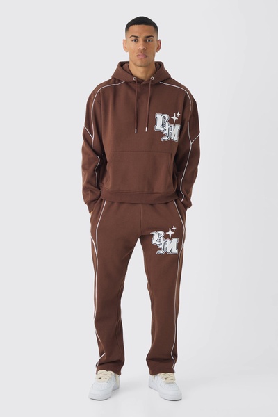 Oversized Boxy Print Tracksuit