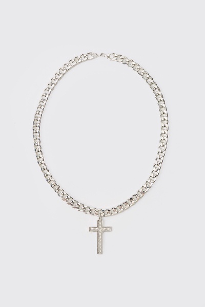 Black Silver Chain Necklace