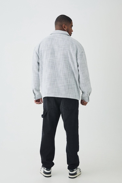 Plus Heavy Weight Boucle Shacket
