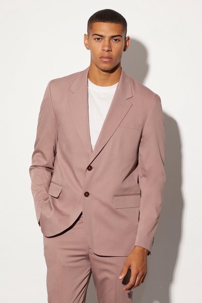 Oversized Boxy Single Breasted Suit Jacket