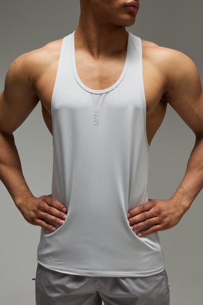 Man Active Poly Reg Fit Racer Undershirt