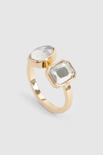 Statement Double Rhinestone Ring