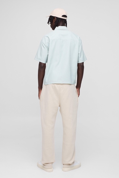 Oversized Boxy One Pocket Collared Shirt 