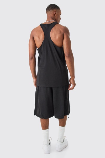 Regular Fit Man Dash Racer Back Basic Undershirt
