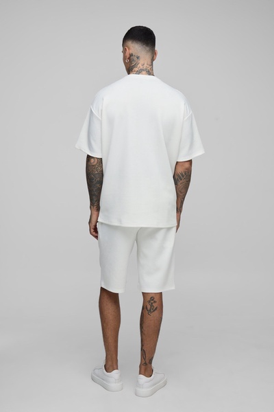 Tall Oversized Scuba T-Shirt & Loose Short Set