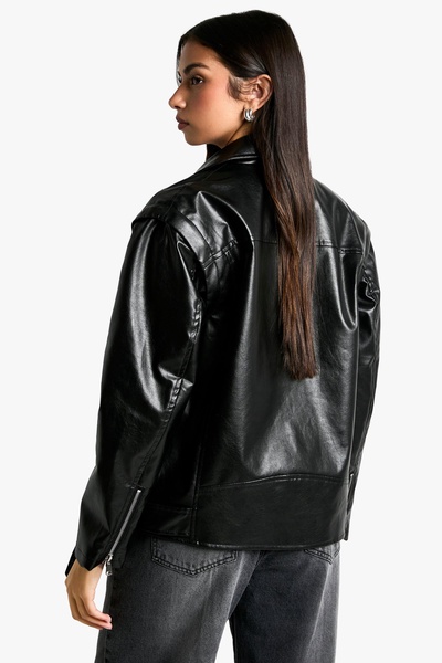 2 in 1 Oversized Biker Jacket