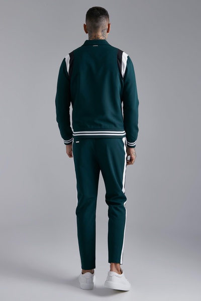 Tailored Collared Varsity Regular Fit Bomber Jacket