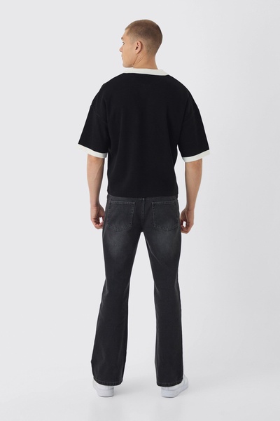 Oversized Boxy Football Knitted Polo