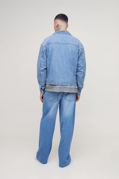 Tall Belted Baggy Fit Jeans