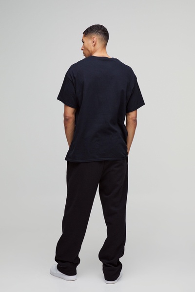 Oversized Disney Mickey Mouse Embroidered Heart License T-Shirt