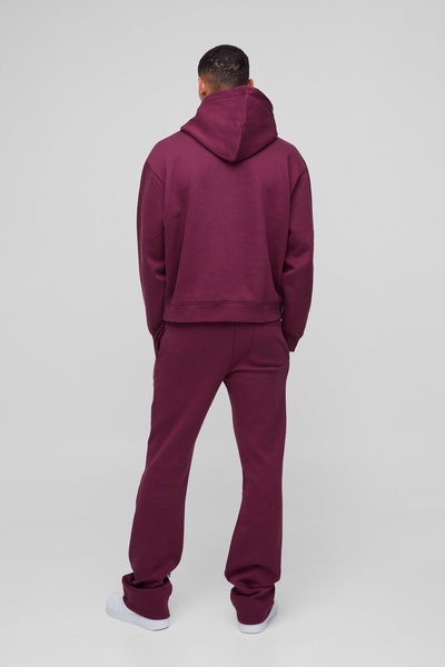 Oversized Boxy Printed Flared Tracksuit
