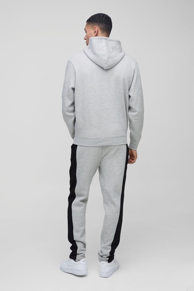 Regular Fit Man Colour Block Hooded Tracksuit