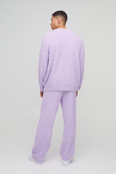 Boxy Fit Super Fluffy Knitted Cardigan