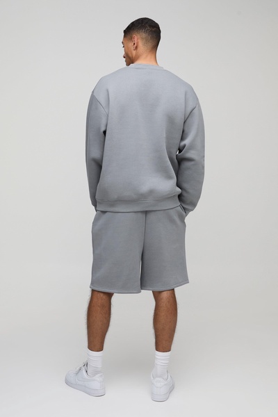 330gsm Oversized Sweatshirt Drop Crotch Short Tracksuit