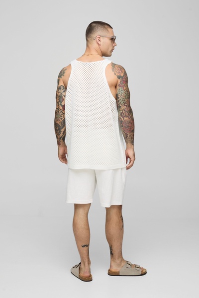 Oversized Knitted Vest