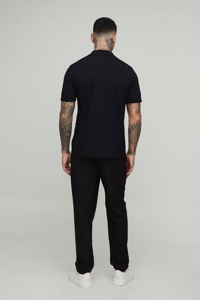 Tall Slim Revere Textured Polo