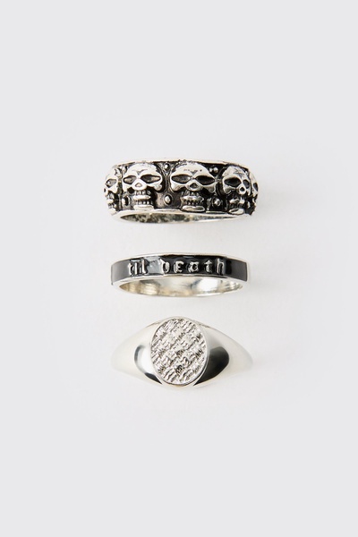 Skull Ring 3 Pack