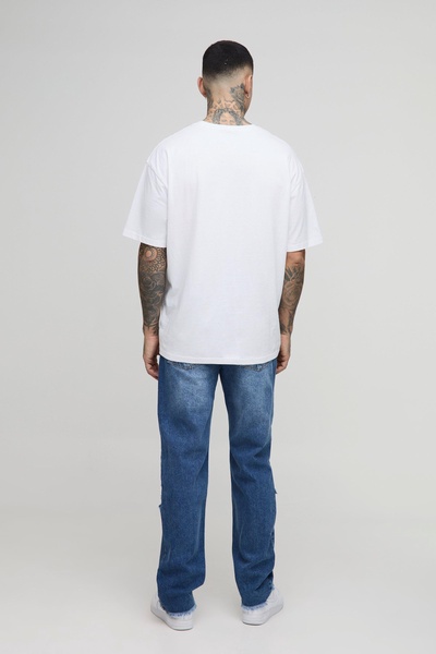 Tall Multi Distressed Straight Fit Jeans