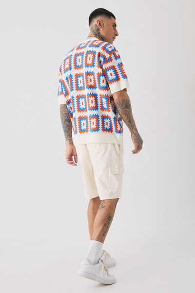 Tall Oversized Revere Crochet Polo
