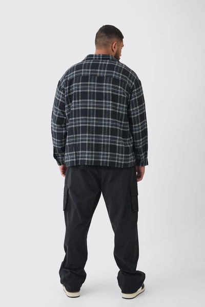 Plus Relaxed Fit Fixed Waist Cargo Pants