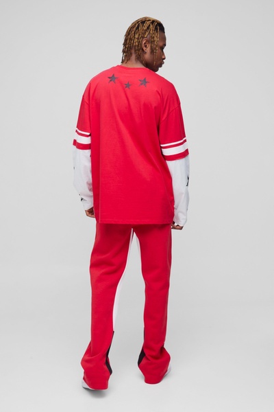 Tall Limited Print Flared Gusset Sweatpants