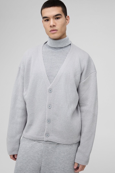 Oversized Boxy Knitted Cardigan
