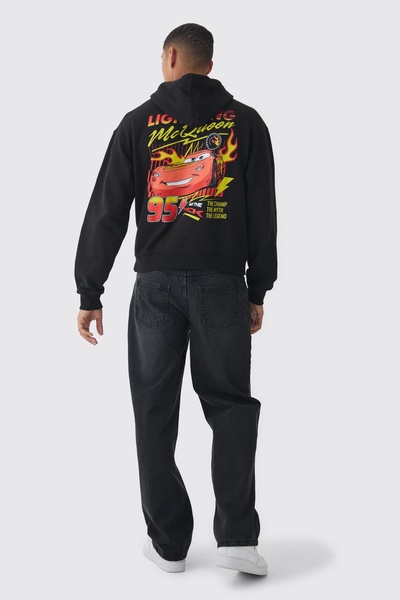 Oversized Pixar Cars License Print Hoodie