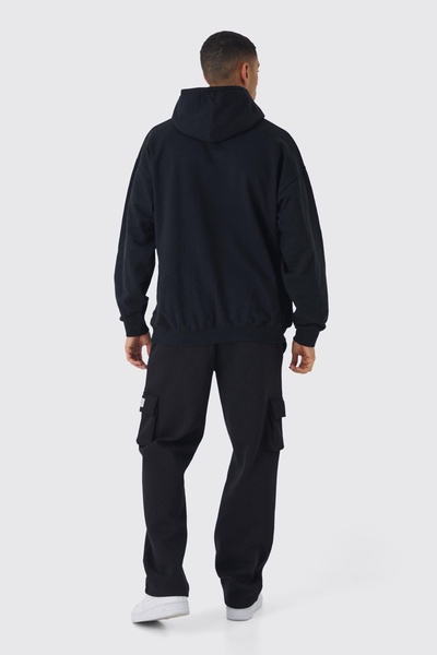 Oversized Cypress Hill Band License Print Hoodie