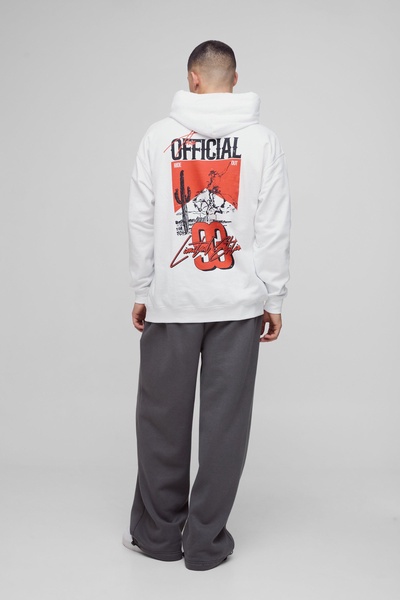 Oversized Official Western Graphic Hoodie