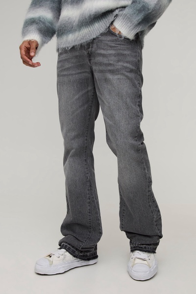 Slim Flared Stacked Tonal Gusset Jeans