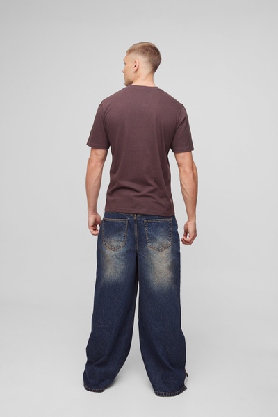 Regular Fit Globe Embroidered T-Shirt