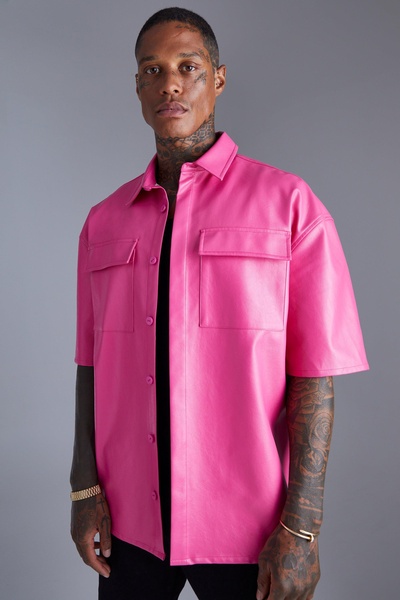 PU Oversized Shirt