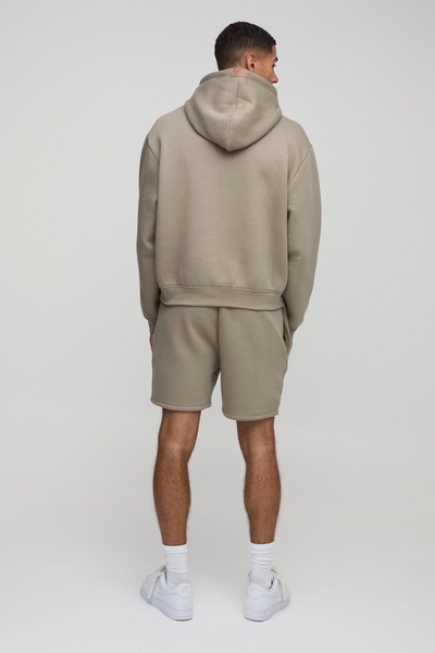 330gsm Oversized Boxy Ofcl Man Short Hooded Tracksuit
