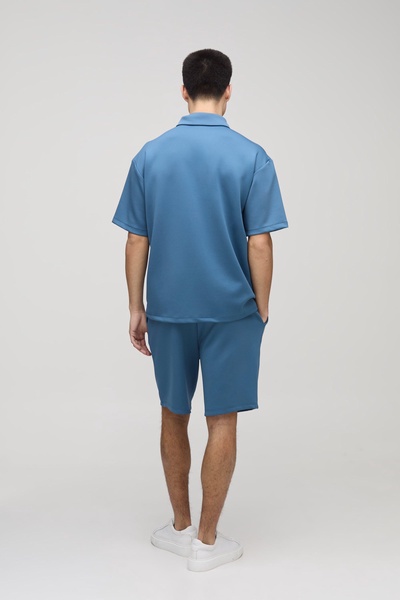 Oversized Scuba Concealed Placket Shirt
