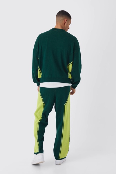 Boxy Moto Knitted Sweatshirt