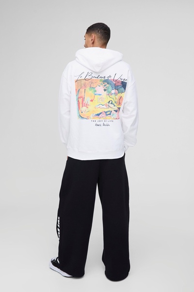 Oversized Matisse Art License Print Hoodie